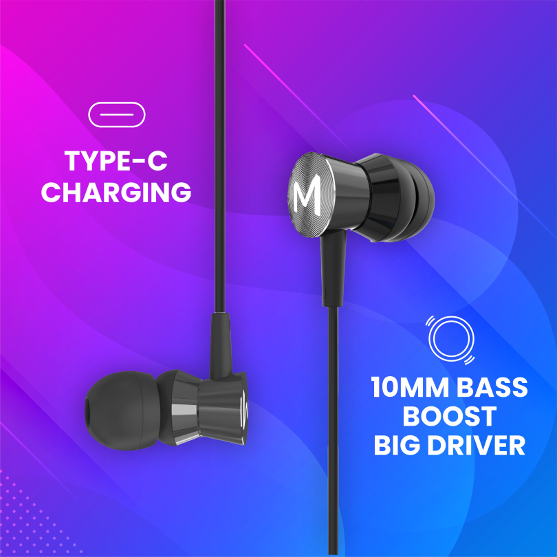 Neckband Earphones with Fast Charging