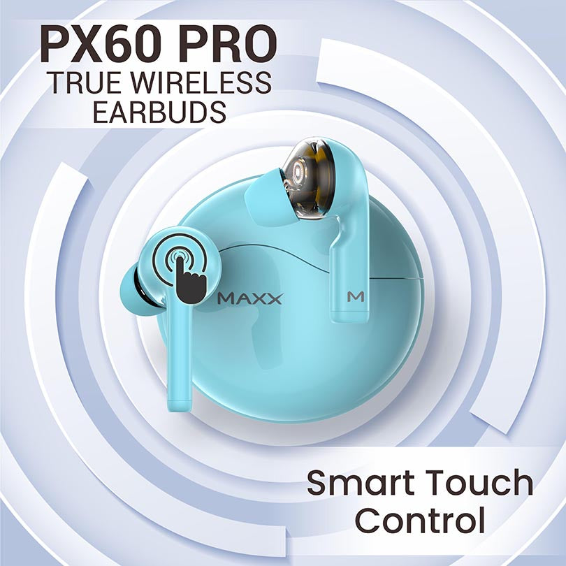 TWS EarPods PX60 Pro 50 Hrs Sky Blue